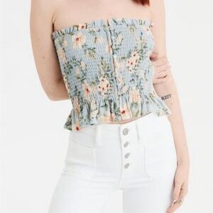 AEO Floral Tube Top